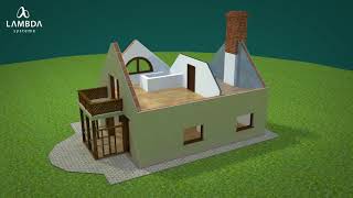 Lambda Systeme Kft. - 3D Ház Logókkal