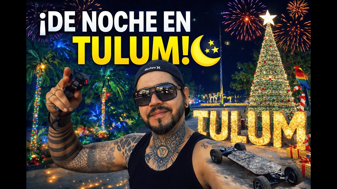 TULUM I ¿Como es el pueblo de Noche?