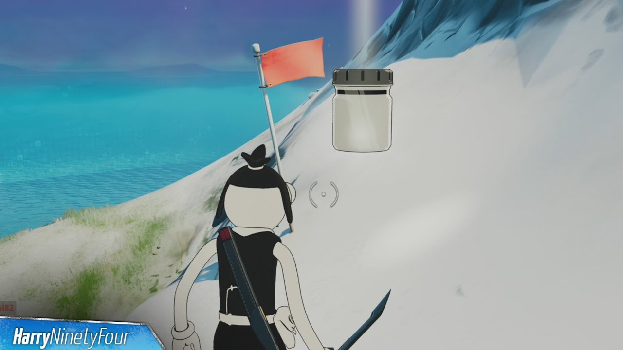 Find Bottles of Stone Grey on Mount F8 All Locations - Fortnite