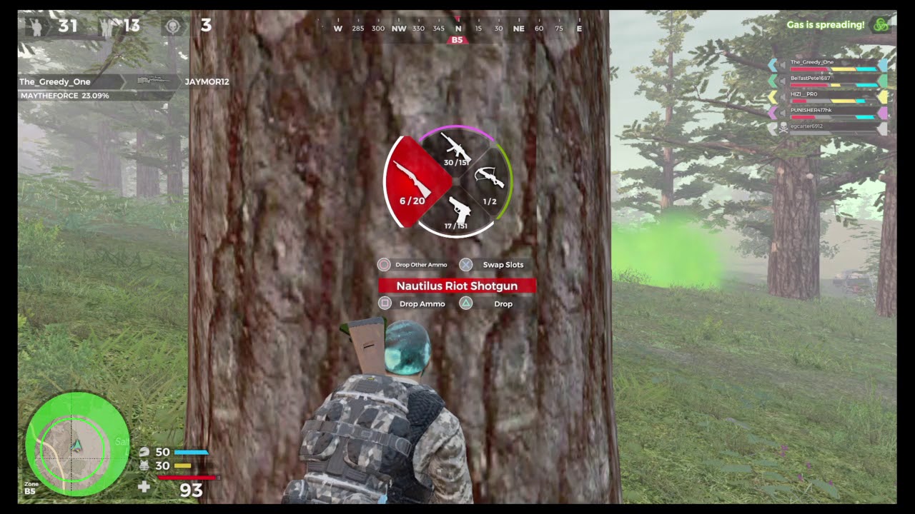 H1Z1: fives win 6 kills with The_greedy_one   H1Z1_PRO   PUNISHER417hk   egcarter6912