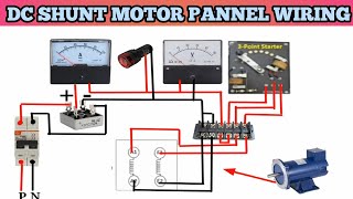 DC SHUNT MOTOR CONTROL PANEL WIRING! DC SHUNT MOTOR CONNECTION!