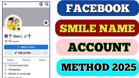 How to Create Facebook Stylish Smile Name account |2025 | Stylish name  facebook  |SALMAN TRICKKER