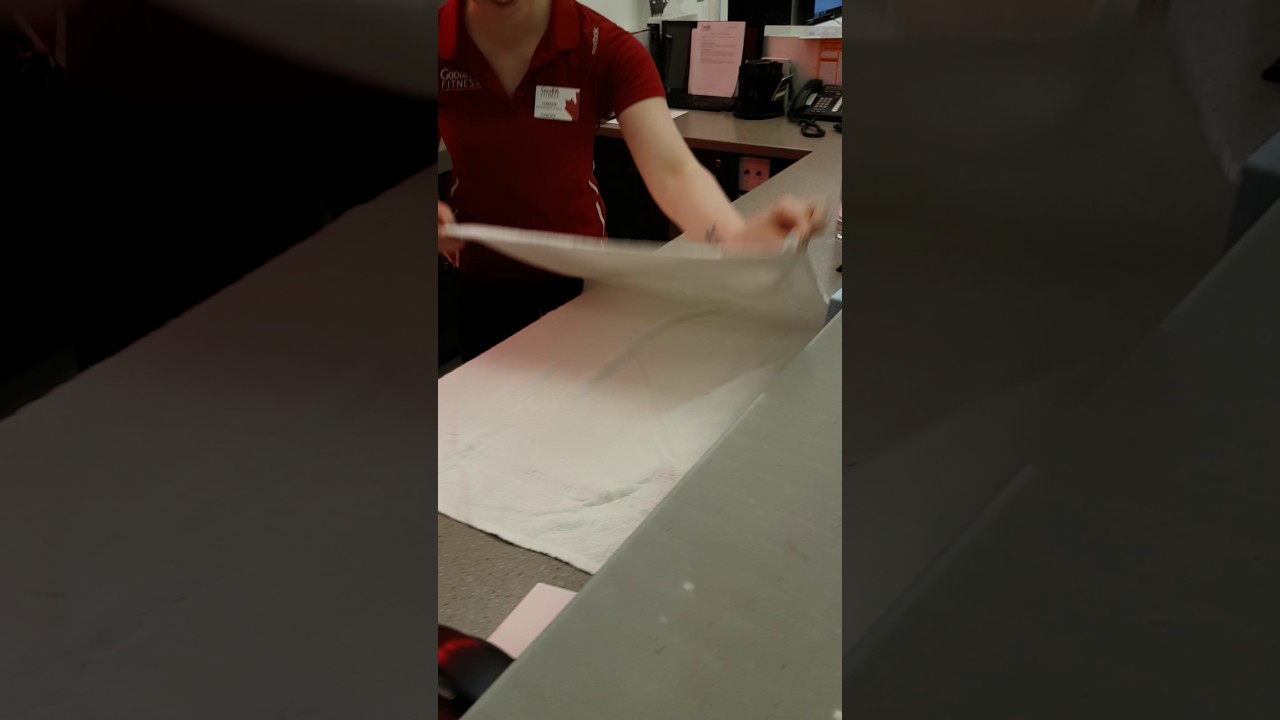 Towel folding skill at goodlife lansdowne Ottawa YouTube