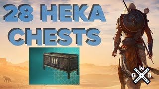 Opening 28 Heka Chests - Assassin's Creed Origins