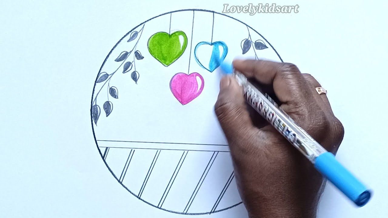 Easy circle drawing for beginners|| easy drawing ideas for beginners ...