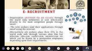 E-Recruitment and E-Selection