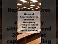House of Representatives convenes emergency sitting to extend 2025 budget capital spending