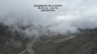 SALTA ARGENTINA - QUEBRADA DE ESCOIPE - DJI AIR 2S (un vuelo por las nubes)