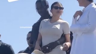 Travis Scott Holding Kylie Jenner At Kanyes Sunday Service