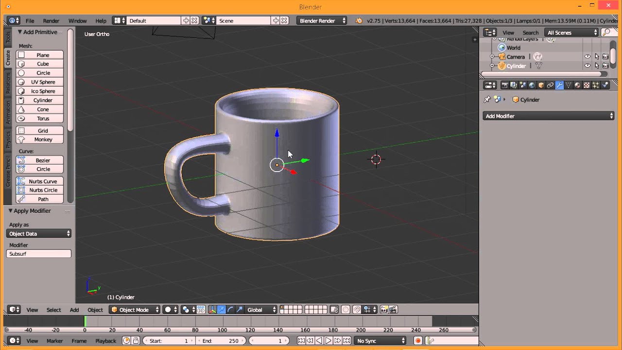 K TUTORIAL Basic Blender 3D Buat Gelas Cuma 5 Menit Aja