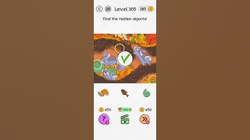 #Shorts Brain Dom Game Challenge 2022 | level 305 | Find the hidden objects!