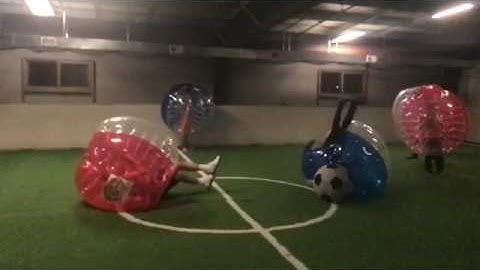 Epic Bubble Soccer duel collision