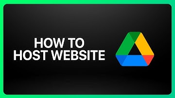 How To Host Website In Google Drive Tutorial