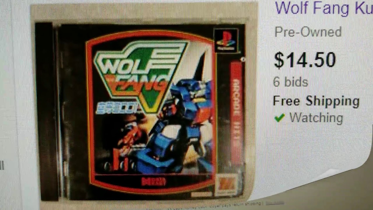Wolf Fang Kuga 2001 Sur PS1 – Jeu Complet XING 1996 – Testé Et Fonctionnel