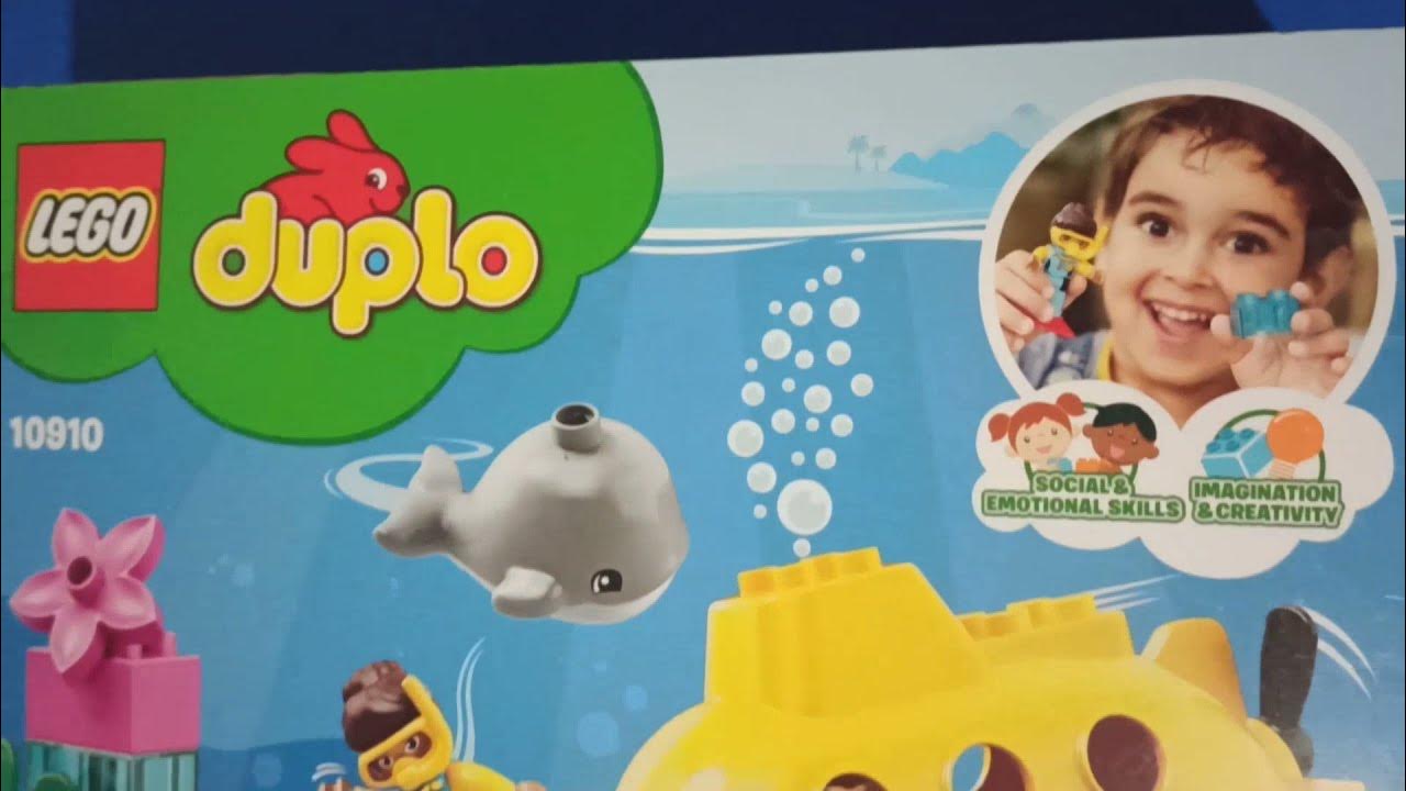 Распаковка Конструктор LEGO DUPLO Путешествие субмарины 24 детали ...