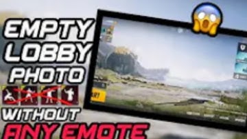 Empty lobby trick without any emote| pubgm| SheenStudio | editing tutorial| GirlGamer | free stuff