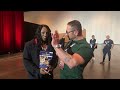 Andrea Shaw before Olympia