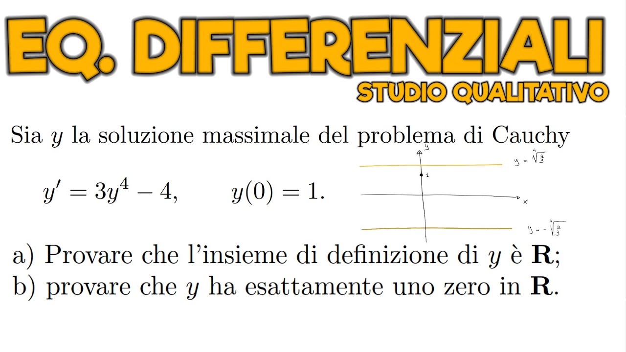 EQUAZIONI DIFFERENZIALI: STUDIO QUALITATIVO 1 - ANALISI MATEMATICA