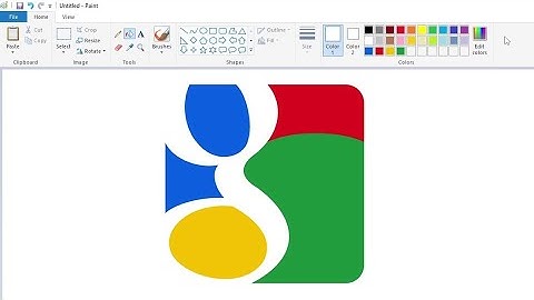 How to draw a classic Google logo using MS Paint | How to draw on your computer
