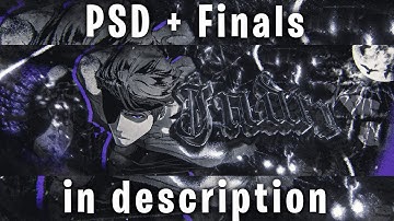 Insane Anime Header Speedart and PSD