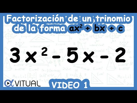 Factorizacion De Un Trinomio De La Forma Ax 2 Bx C Youtube