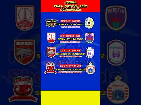 Jadwal Piala Presiden 2022 Pekan Ke 5 - Persis vs Persita - Madura United vs Persija Live Indosiar