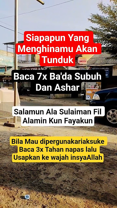 Siapapun yang mengfitnahmu akan tunduk #doa #zikir