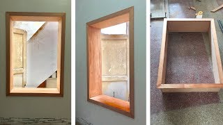 Cómo hacer un marco de madera para una ventana