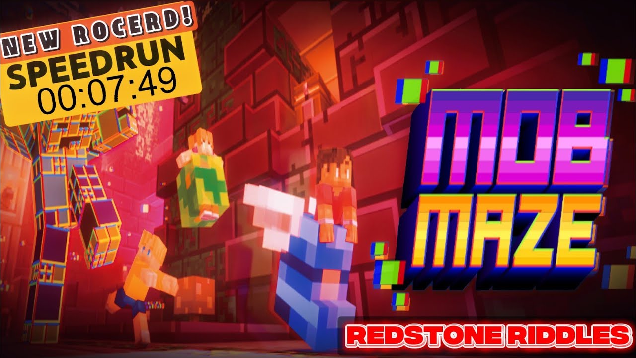 Speedrun 07:49 REDSTONE RIDDLES - Mob Maze