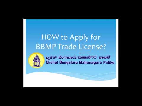 How to Apply for BBMP Trade License