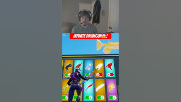 Fortnite 1v1 met elk geweer Infinite DrumGun😱#fortnite #crylos #ytshorts