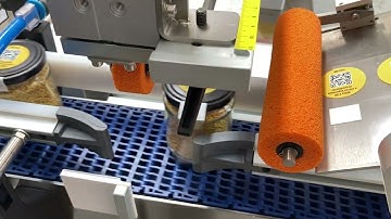 Labelling system for glass jar