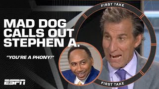 YOU'RE A PHONY! ️ - Mad Dog CALLS OUT Stephen A. for what he said about the Cowboys  | First Take