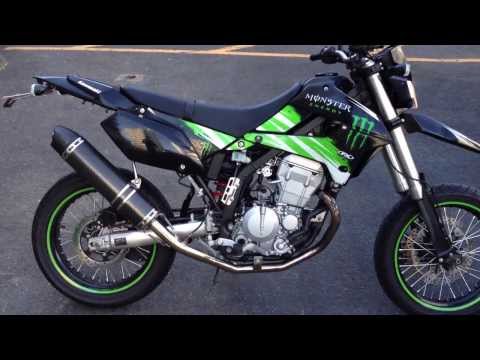 KAWASAKI D-TRACKER X Monster Energy Custom - YouTube