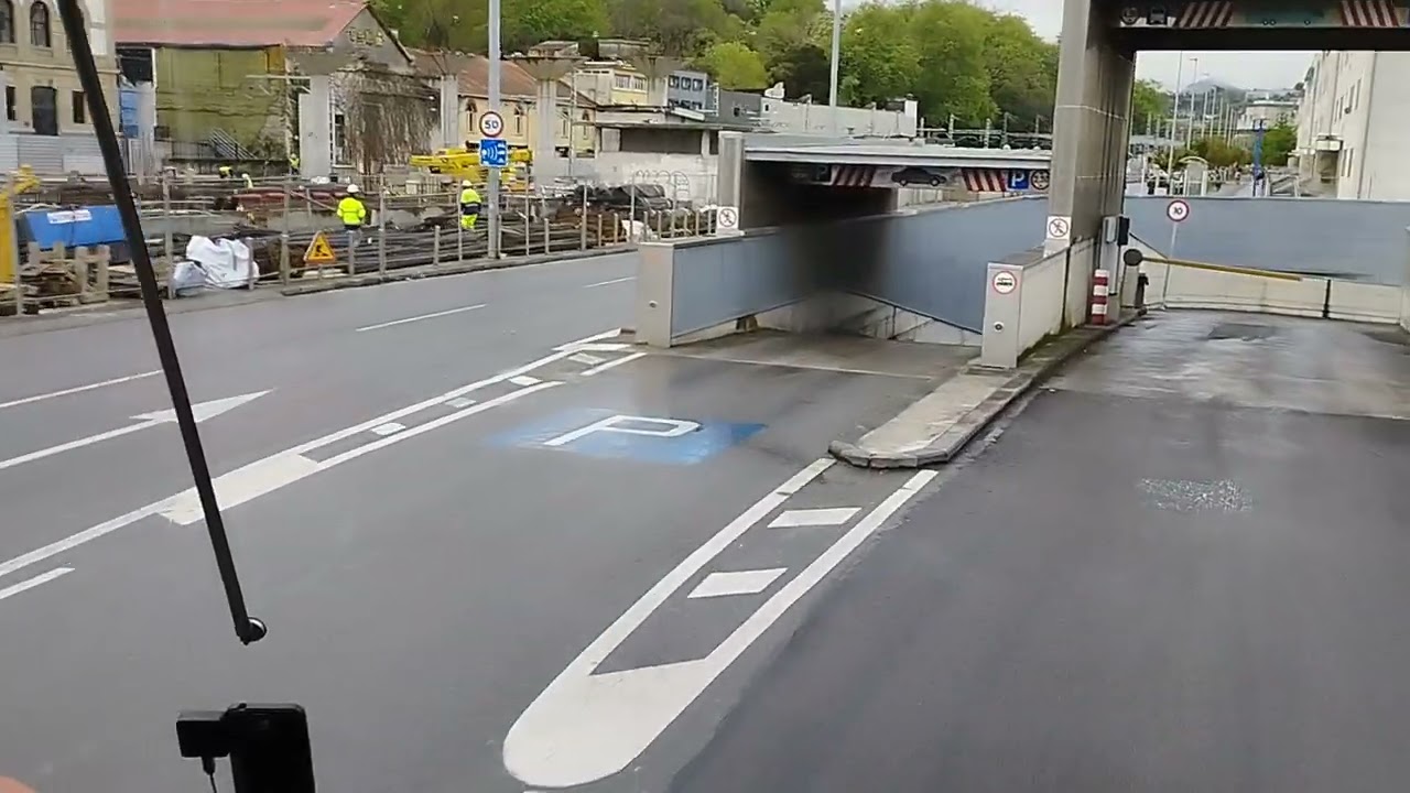 Llegando a la estación de autobuses de San Sebastián