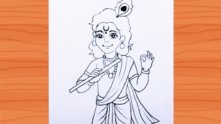 Little Krishna Drawing Bhagwan Drawing Chitra