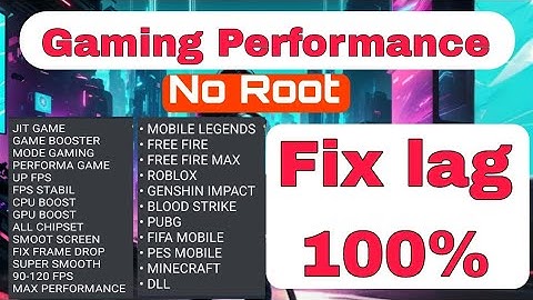 NO ROOT | Gaming Performance Module Fix Lag Smooth 90-120 FPS Install via Brevent