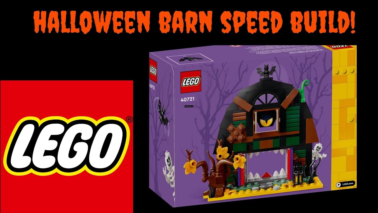 Speed Building the LEGO Halloween Barn! Happy Halloween! Set 