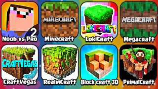 Noob vs Pro 2, Minecraft, LokiCraft, Megacraft, CraftVegas, RealmCraft, Block craft 3D, PrimalCraft screenshot 4