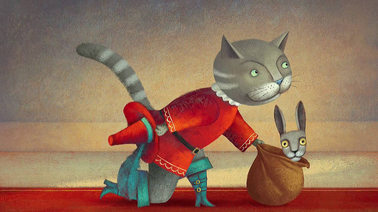 Uovo Cartone Animato Gatto Con Gli Stivali