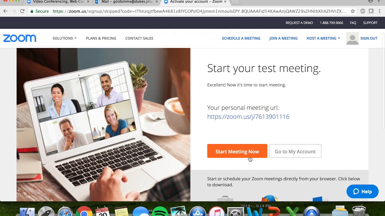 Zoom screen capture YouTube