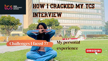 How I cracked my TCS Interview || First Ever Interview