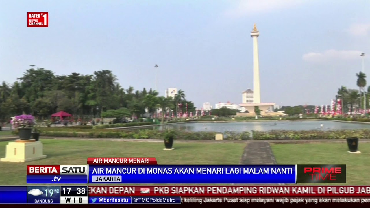 Air Mancur Monas akan Kembali Menari