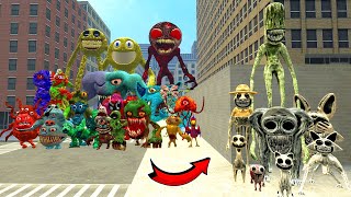 ALL ZOONOMALY AMBUSHED GARTEN OF BANBAN CURSED, ROBLOX INNYUME SMILEY&#39;S IN GARRY&#39;S MOD!
