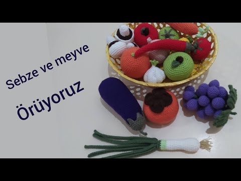 #amigurumi Örgü Sebze Ve Meyve yapımı / Hurma ve Üzüm Yapılışı 🍇