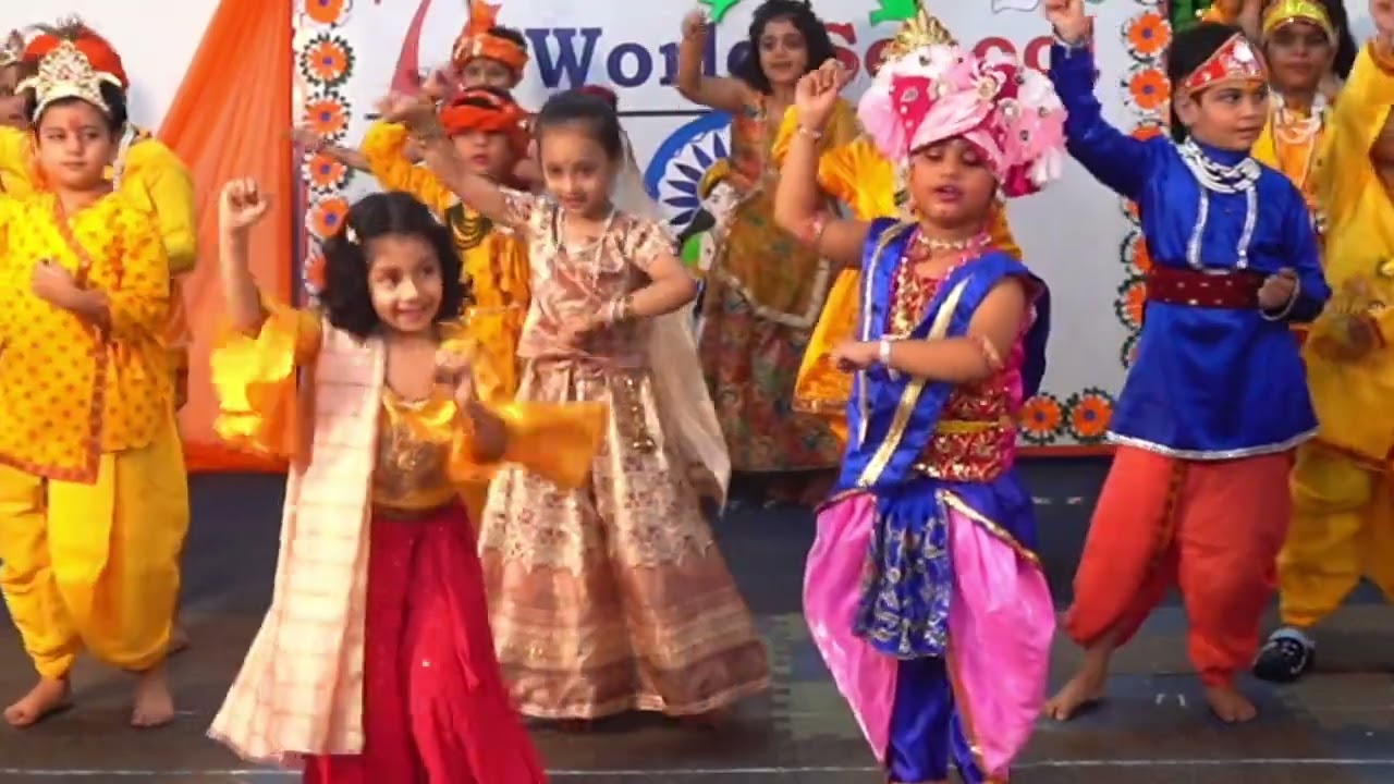 Janmashtami at Sanvi's 7i World School... Ale.. hu ru ru..hu ru ru..hu ru ru