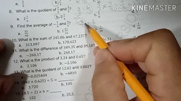 Answer with Explaination to Math 7 Module 5:Performing Operation on Rational Numbers(Part 1)