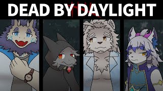 【コラボ】キラーがいる霧の森で4匹達が走り回る！【Dead by Daylight】【ドラゴン Vtuber】