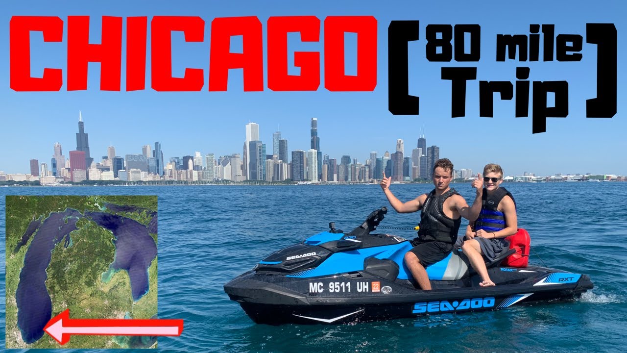 Jet Skiing Across LAKE MICHIGAN to CHICAGO