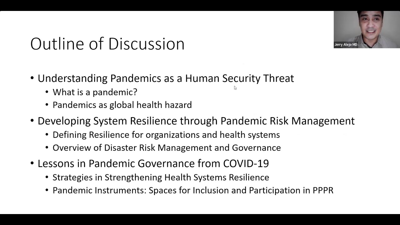 The Basics of Pandemics and Pandemic Preparedness - YouTube